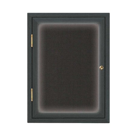 United Visual Products Board, 36x36, Header, White/Black UV7012EZ-BLACK-WHITE